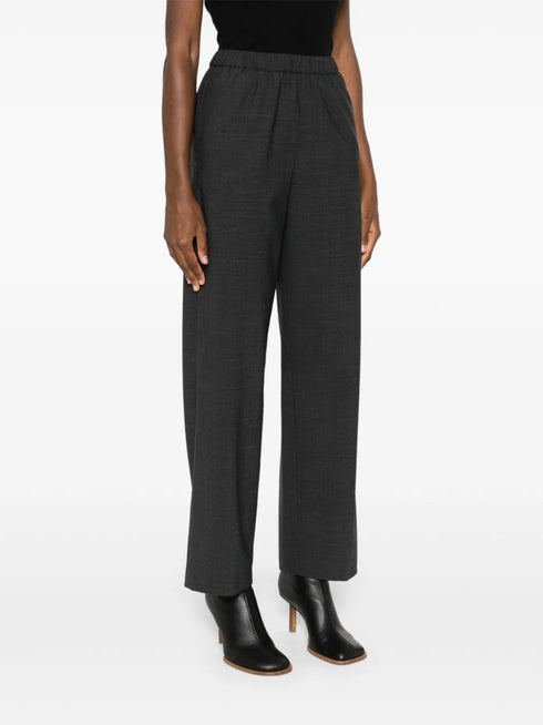 mélange-effect trousers